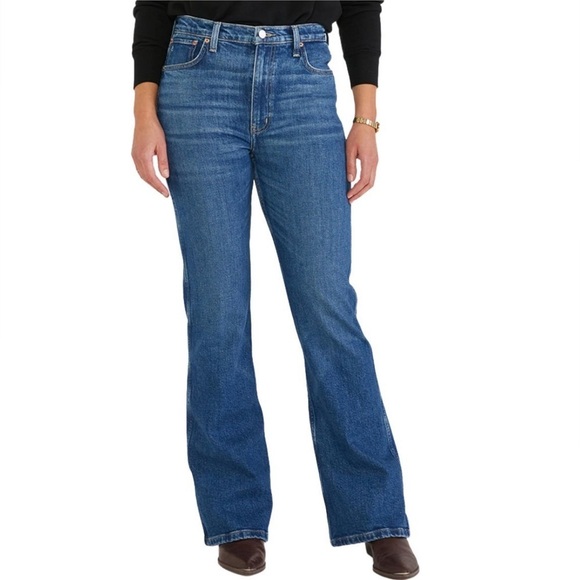 EricaAnya Modern Flare Leg Jeans In Wetlands Size 25 NEW